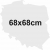 Tablica magnetyczna Mapa Polski 68x68cm